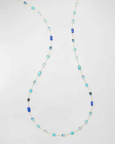 Ippolita 18k Rock Candy Octagon Long Necklace In Waterfall, 34.5"l In Blue
