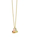 Ippolita 18k Rock Candy Rainbow Sapphire, Tsavorite & Diamond Heart Pendant Necklace, 18-20 - Exclusive In Multi/gold