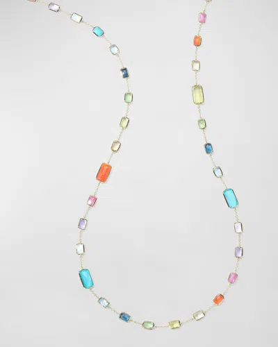 Ippolita 18k Rock Candy Stone Chain Necklace In Summer Rainbow 2, 34.5"l In Multi