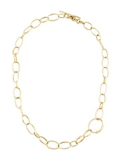 Pre-owned Ippolita 18k Scultura Link Necklace, 18" In Multi
