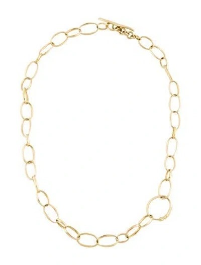 Pre-owned Ippolita 18k Scultura Link Necklace, 18" In Multi