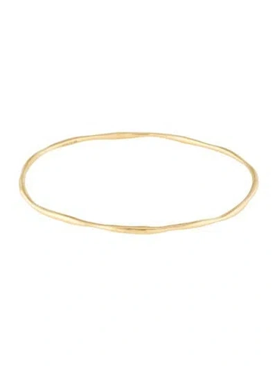 Pre-owned Ippolita 18k Smooth Squiggle Bangle, 7.25" In Multi