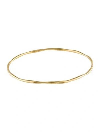 Pre-owned Ippolita 18k Smooth Squiggle Bangle, 7.25" In Multi