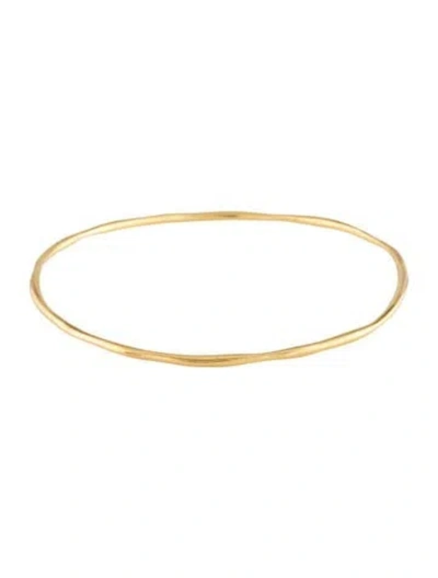 Pre-owned Ippolita 18k Smooth Squiggle Bangle, 7.75" In Multicolor