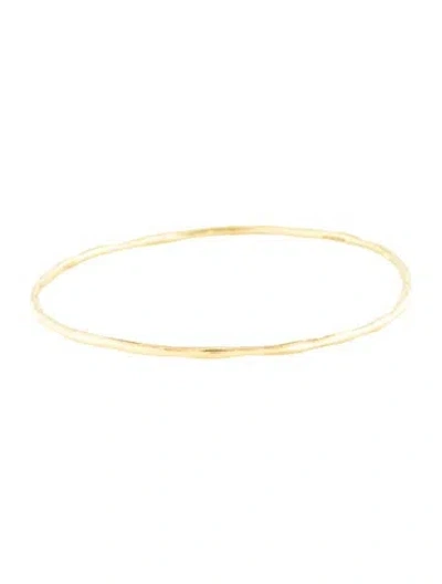 Pre-owned Ippolita 18k Smooth Squiggle Bangle, 7.75" In Multicolor