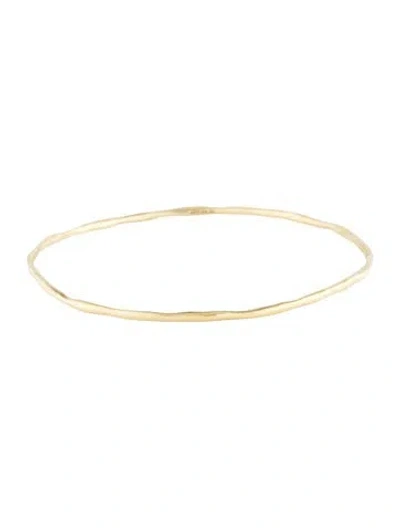 Pre-owned Ippolita 18k Smooth Squiggle Bangle, 7.75" In Multicolor
