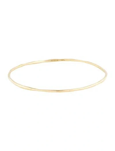 Pre-owned Ippolita 18k Smooth Squiggle Bangle, 8" In Multicolor