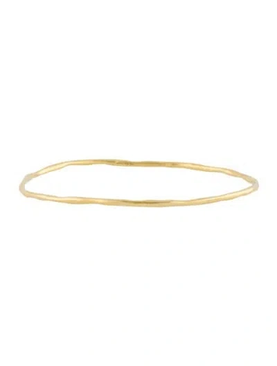 Pre-owned Ippolita 18k Smooth Squiggle Bangle Bracelet, 7.75" In Multi