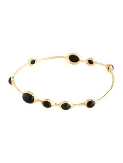 Pre-owned Ippolita 18k Spinel 9-stone Bangle Bracelet, 7.75" In Multicolor