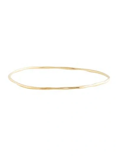 Pre-owned Ippolita 18k Squiggle Bangle Bracelet, 7.75" In Multicolor