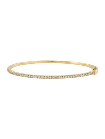 Pre-owned Ippolita 18k Stardust Diamond Bangle Bracelet, 7" In Multi