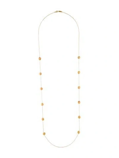 Pre-owned Ippolita 18k Station Necklace, 39" In Multi
