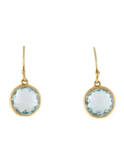 Pre-owned Ippolita 18k Topaz Lollipop Drop Earrings In Multi