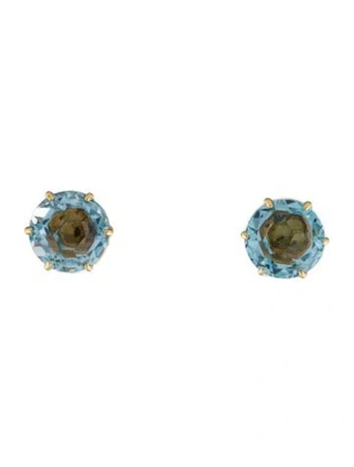 Pre-owned Ippolita 18k Topaz Stud Earrings In Multi