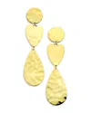 Ippolita Classico Crinkle Linear Drop Earrings In Gold