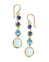 Ippolita Rock Candy Stone Drop Earrings In Blue/gold