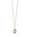 Ippolita 18k Yellow Gold Rock Candy Gemstone & Diamond Wavy Teardrop Pendant Necklace, 18-20 - Exclusive In Multi/gold