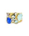 Ippolita 18k Gold Rock Candy Gelato 6-stone Cluster Ring In Alpine In Blue/gold