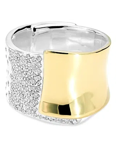Ippolita Women's 2t Stardust 18k Gold, Diamond & Sterling Silver Bonded Chimera Wide Overlapping Ring