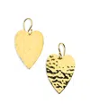 Ippolita Classico Crinkle Heart Drop Earrings In Gold