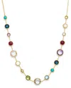 Ippolita 18k Yellow Gold Lollipop Lollitini Clear Quartz, Mother Of Pearl, Green Gold Citrine, Peridot, Green In Multi/gold