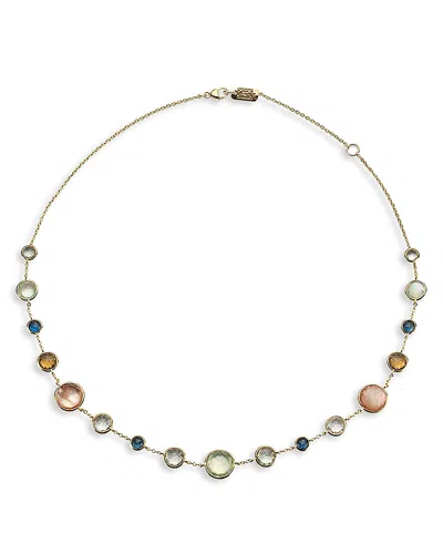 Ippolita 18k Yellow Gold Lollipop Multi Gemstone Mixed Size Collar Necklace, 16-18