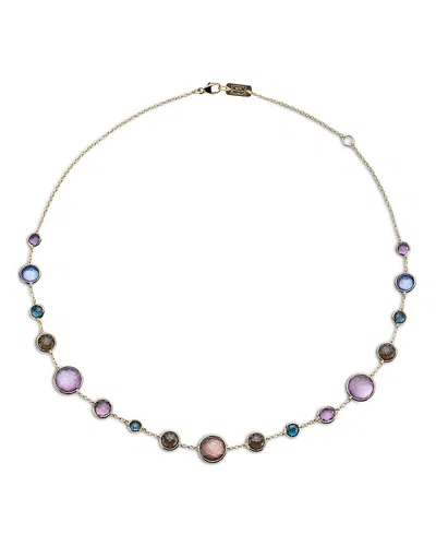 Ippolita 18k Yellow Gold Lollipop Multi Gemstone Mixed Size Statement Necklace, 36