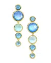 Ippolita 18k Yellow Gold Lollipop Waterfall Multi Stone Icicle Drop Earrings In Gold