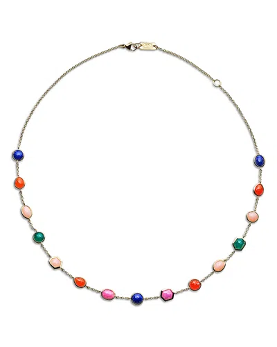 Ippolita 18k Yellow Gold Rock Candy Multi Gemstone Festa Station Necklace, 16-18