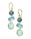 Ippolita Rock Candy Stone Drop Earrings In Blue/gold