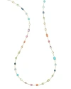 IPPOLITA 18K YELLOW GOLD ROCK CANDY MULTI STONE SUMMER RAINBOW STATEMENT NECKLACE, 32.5