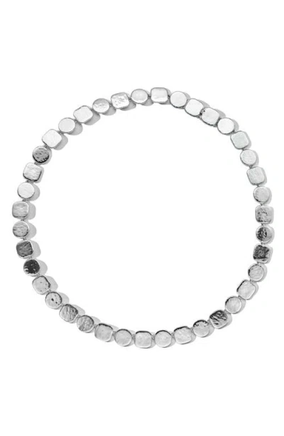 Ippolita 925 Classic Hammered Flex Necklace In Silver