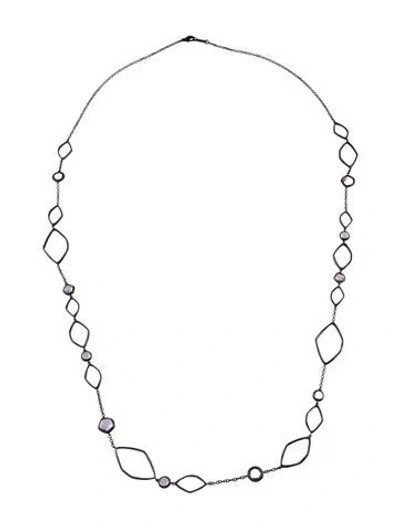 Pre-owned Ippolita Amethyst Wicked Station Necklace, 38" In Multi
