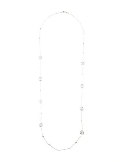 Pre-owned Ippolita Ball & Quartz Long Station Necklace, 37.25" In Multi