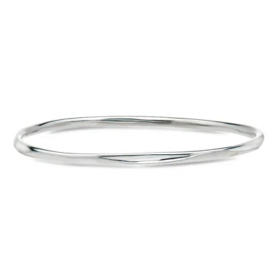 Pre-owned Ippolita C. 1990 Vintage  Sterling Silver Organic Bangle Bracelet