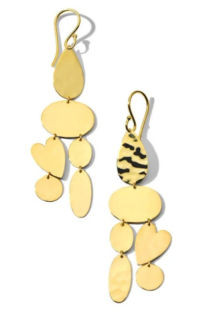 Ippolita Classico Crinkle Chandelier Drop Earrings In Gold
