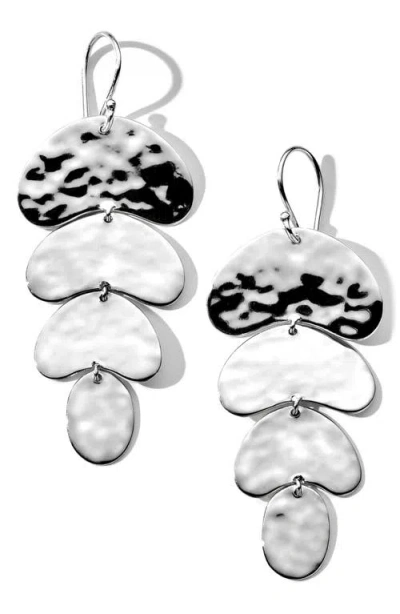 IPPOLITA IPPOLITA CLASSICO CRINKLE ORGANIC SHAPE 4-TIER EARRINGS