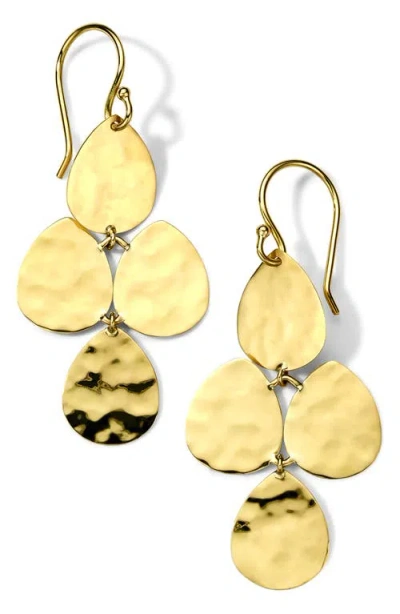 IPPOLITA IPPOLITA CLASSICO CRINKLE SMALL TEARDROP CASCADE EARRINGS