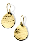 Ippolita 18kt Yellow Gold Classico Crinkle Teardrop Earrings In Yellow Gold