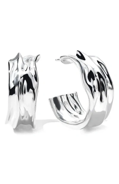 Ippolita Classico Crush Hoop Earrings In Silver