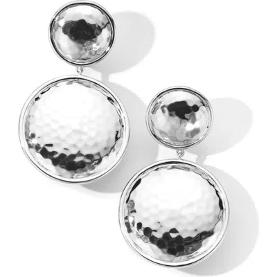 Ippolita Classico Hammered Clip-on Earrings In Silver