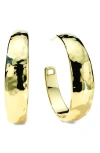 Ippolita 18k Yellow Gold Classico Hammered Medium Hoop Earrings In Gold
