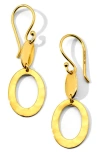 Ippolita 18k Yellow Gold Classico Mix Textured Open Drop Earrings
