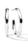 Ippolita Sterling Silver 925 Classico Thin Squiggle Small Hoop Earrings In Silver