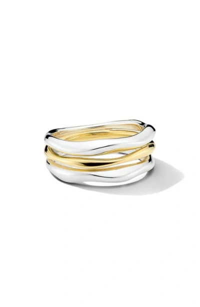 Ippolita Classico Triple Band Squiggle Ring In Silver