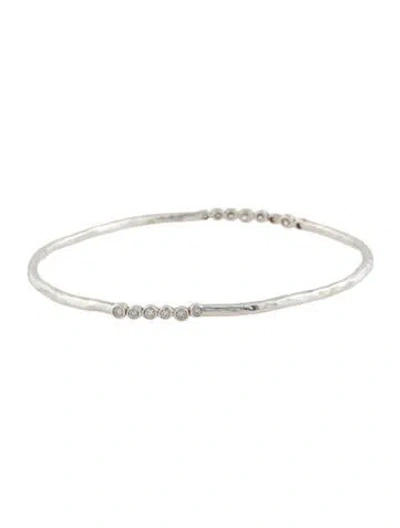 Pre-owned Ippolita Diamond Bangle Bracelet, 7.25" In Multi