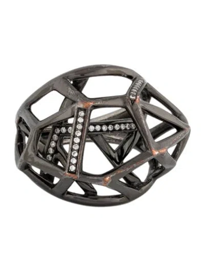 Pre-owned Ippolita Diamond Faceted Wicked Ring In Multicolor