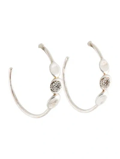 Pre-owned Ippolita Diamond Hoop Earrings In Multi