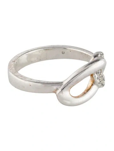 Pre-owned Ippolita Diamond Interlocking Band In Multi