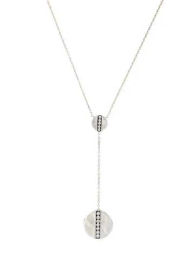 Pre-owned Ippolita Diamond Senso Lavalier Necklace, 17" In Multi